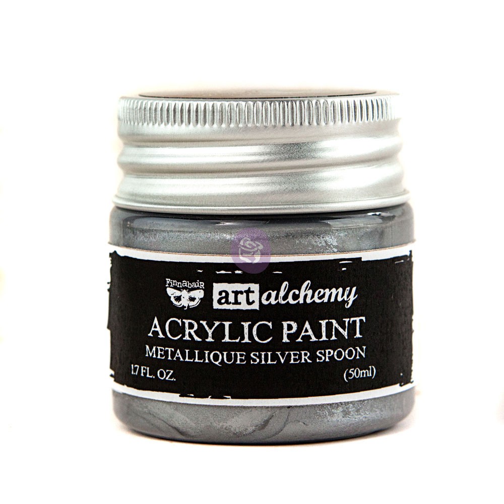Art Alchemy-Acrylic Paint-Metallique Silver  1.7 fl.oz (50ml)