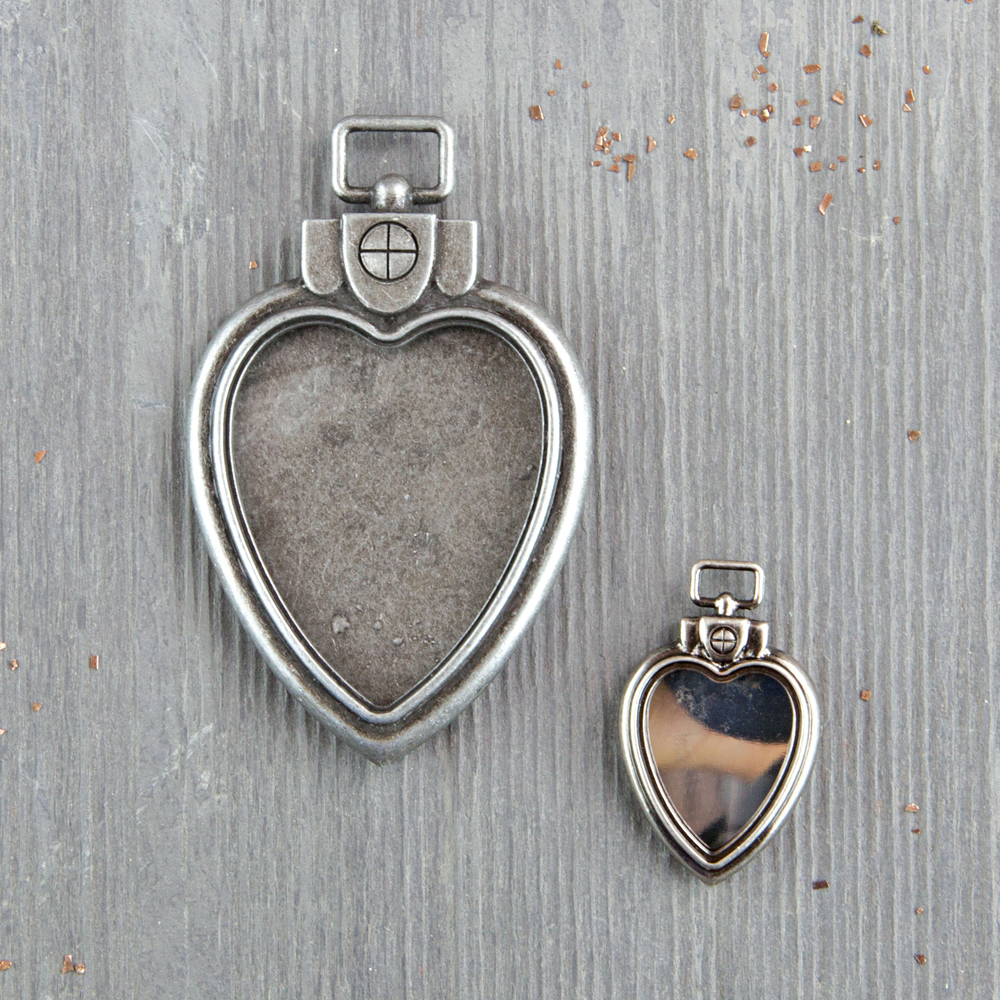 Mechanicals: Heart Locket Pendants 2pc.
