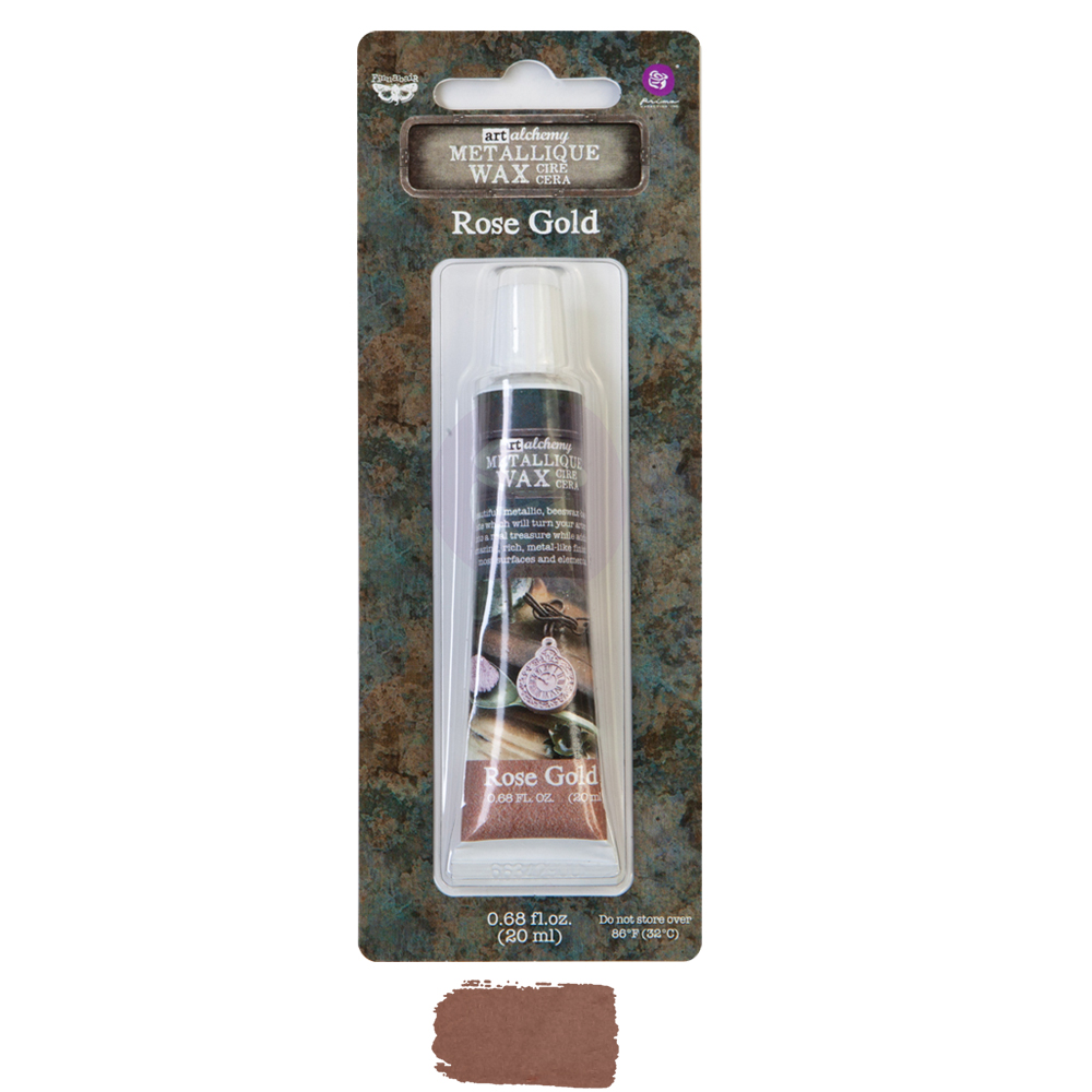 Art Alchemy-Metallique Wax-Rose Gold .68oz (20ml)