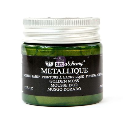 Art Alchemy Metallique Acrylic Paint – Golden Moss