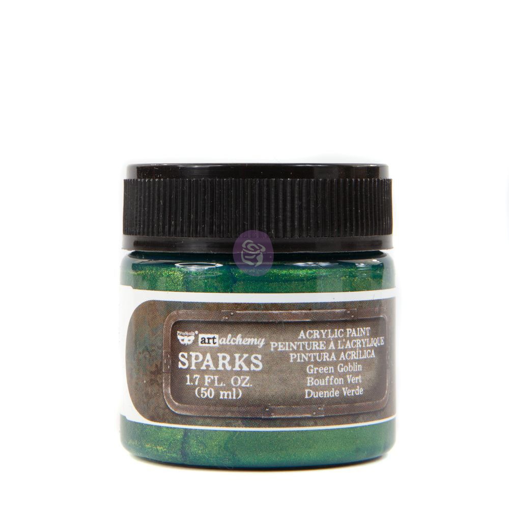 Art Alchemy- Sparks Acrylic Paint - Green Goblin  1.7 fl.oz (50ml)