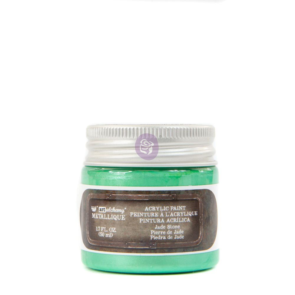 Art Alchemy- Metallique Acrylic Paint - Jade Stone  1.7 fl.oz (50ml)