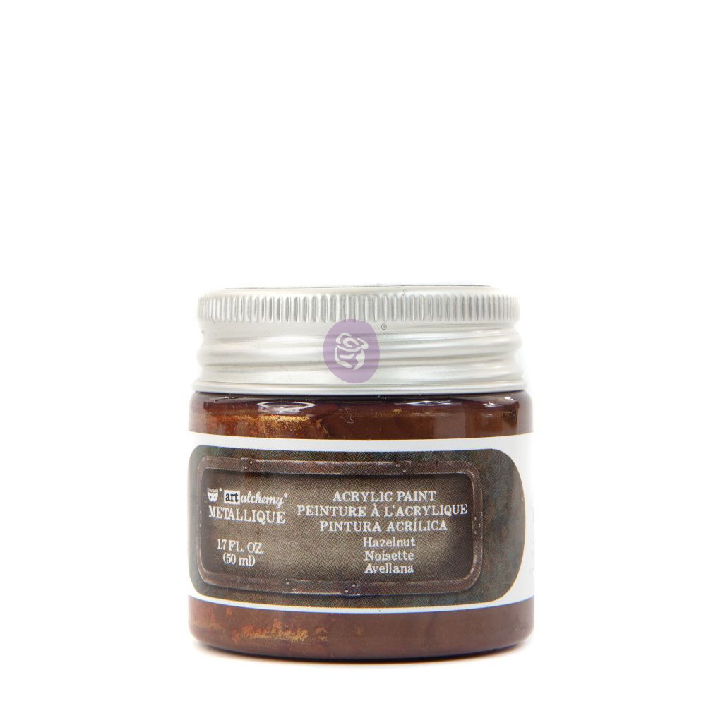 Art Alchemy-Metallique Acrylic Paint - Hazelnut  1.7 fl.oz (50ml)