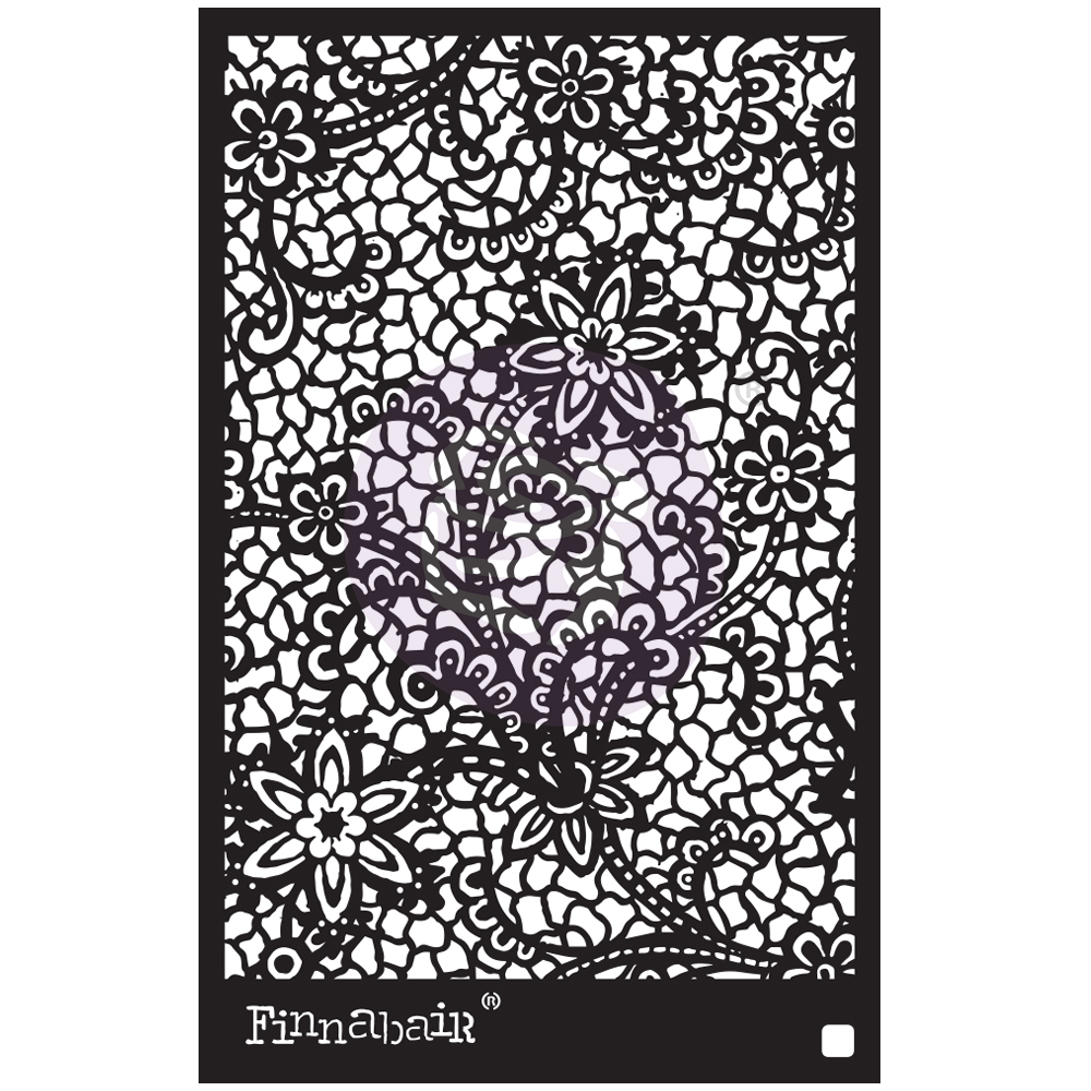 6x9 Stencil - Floral Net - 6" x 9"