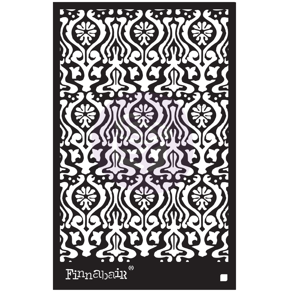 6x9 Stencil - Oriental Wall - 6" x 9"