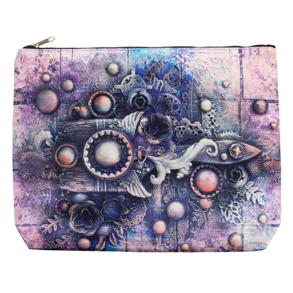 Art Basics - Big Art Pouch - Art Celebration in Purple - 13x10x1.5in