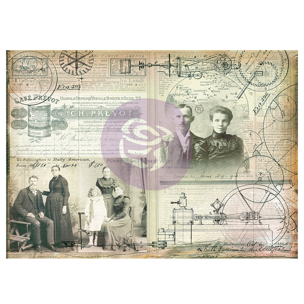 Art Daily - Decorative Paper - Science Lover - 6 sheets