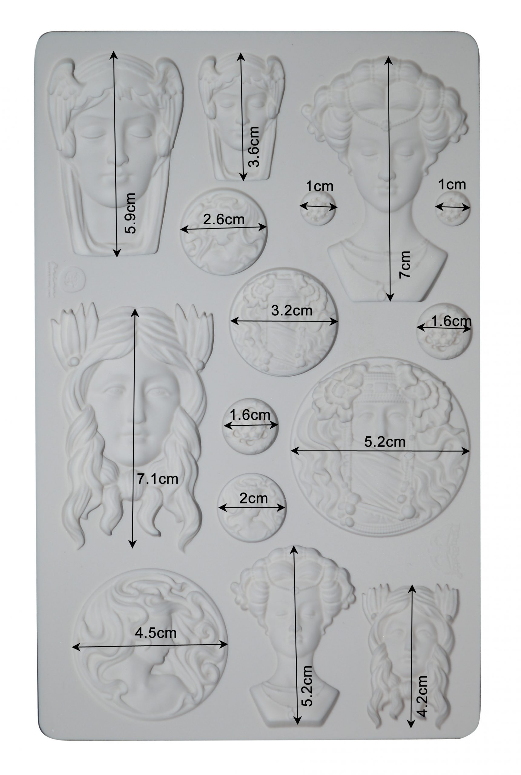 Finnabair – Moulds – Vintage Portraits – 1 pc, 5×8 in Copyright #VA0002325586