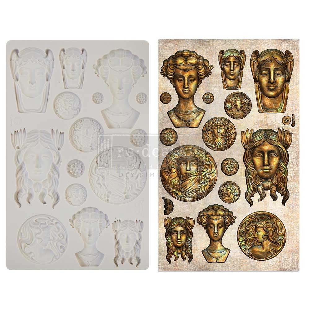 Finnabair – Moulds – Vintage Portraits – 1 pc, 5×8 in Copyright #VA0002325586