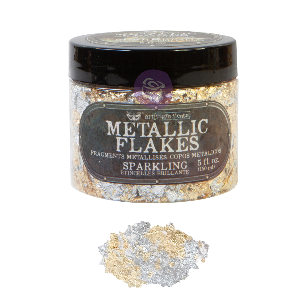 Art Ingredients – Metal Flakes – Sparkling – 1 jar, total weight 30g including container