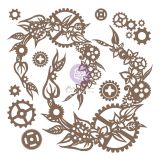 Finnabair Decorative Chipboard - Steampunk Wreath - 13 pcs