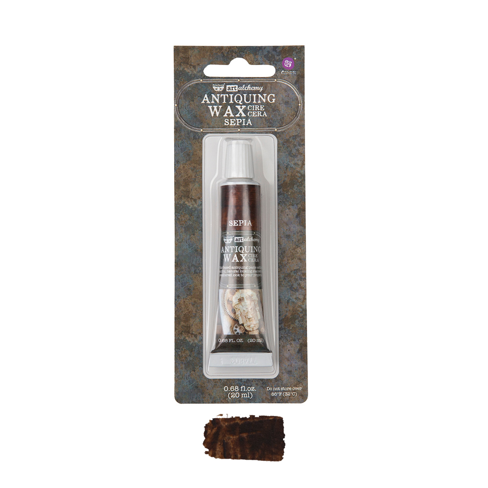 Art Alchemy – Antiquing Wax – Sepia – 1 tube, 0.68 fl oz (20 ml)