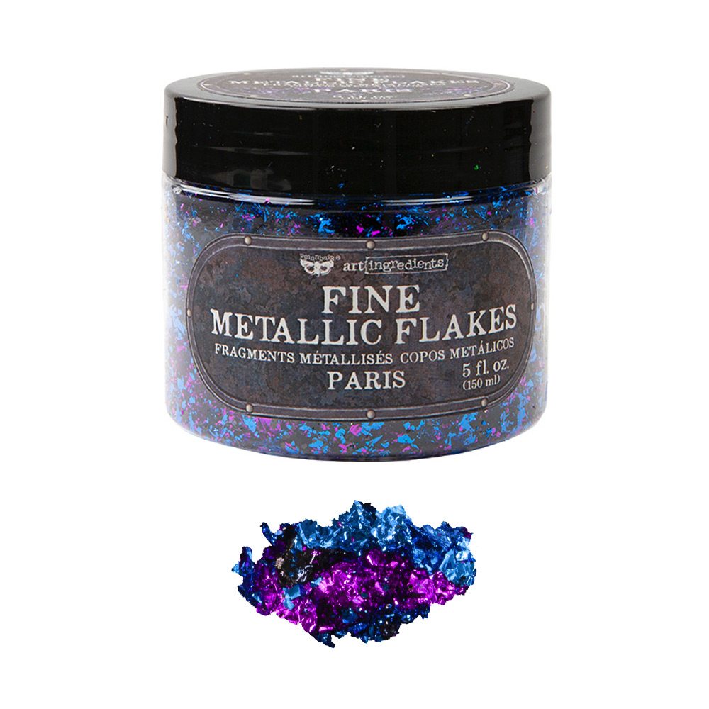 Art Ingredients – Metallic Flakes – Paris – 1 jar, total weight 30g including container