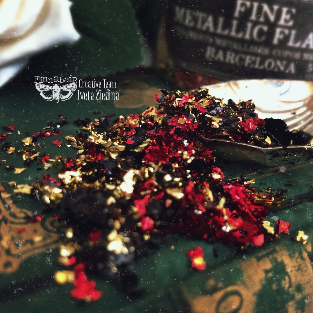 Art Ingredients – Metallic Flakes – Barcelona – 1 jar, total weight 30g including container