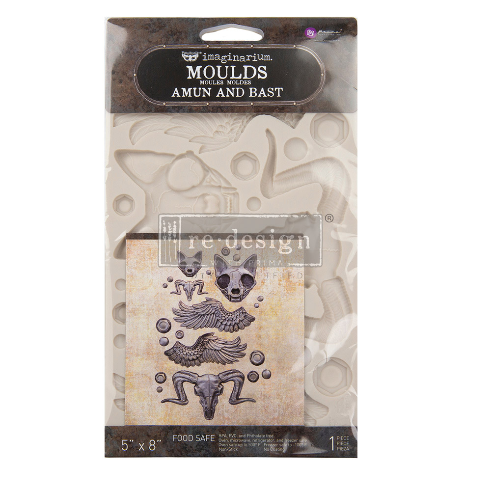 Finnabair Moulds – Amun and Bast – 5″ x 8″ x 8mm Copyright #VA0002325594