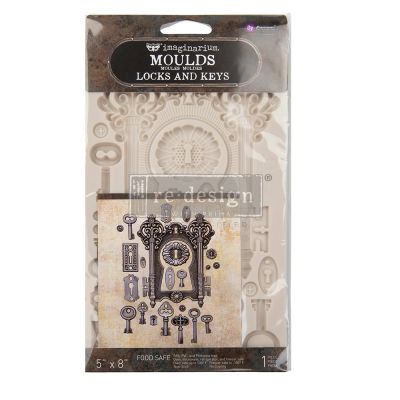 Finnabair Moulds – Locks and Keys – 5″ x 8″ x 8mm Copyright #VA0002330247