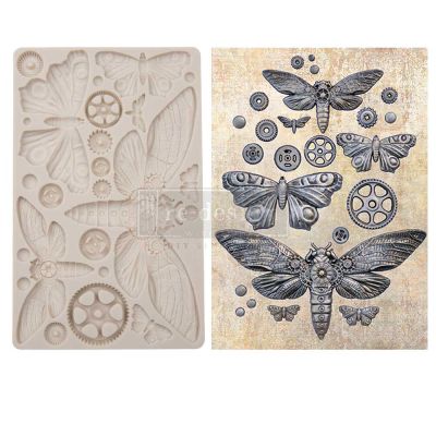 Finnabair Moulds – Mecha Moth – 5″ x 8″ x 8mm Copyright #VA0002330044