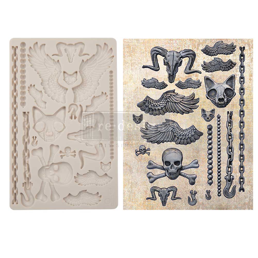 Finnabair Moulds – Pieces of Underworld – 5″ x 8″ x 8mm Copyright #VA0002325607
