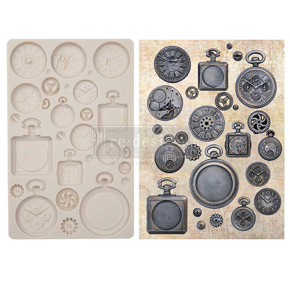 Finnabair Moulds – Pocket Watches – 5″ x 8″ x 8mm Copyright #VA0002330243