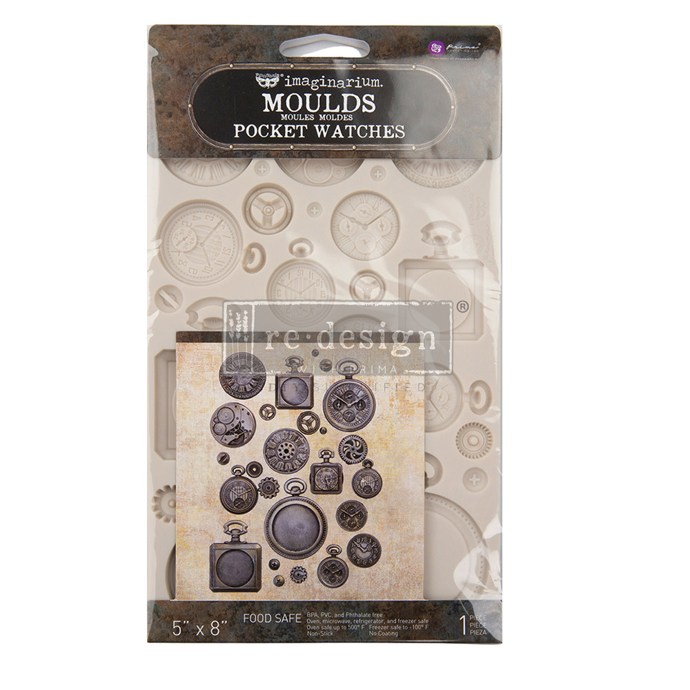 Finnabair Moulds – Pocket Watches – 5″ x 8″ x 8mm Copyright #VA0002330243