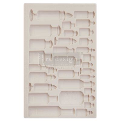 Finnabair Moulds – Apothecary Bottles – 1 pc, 5″x8″x8mm Copyright #VAu001506961