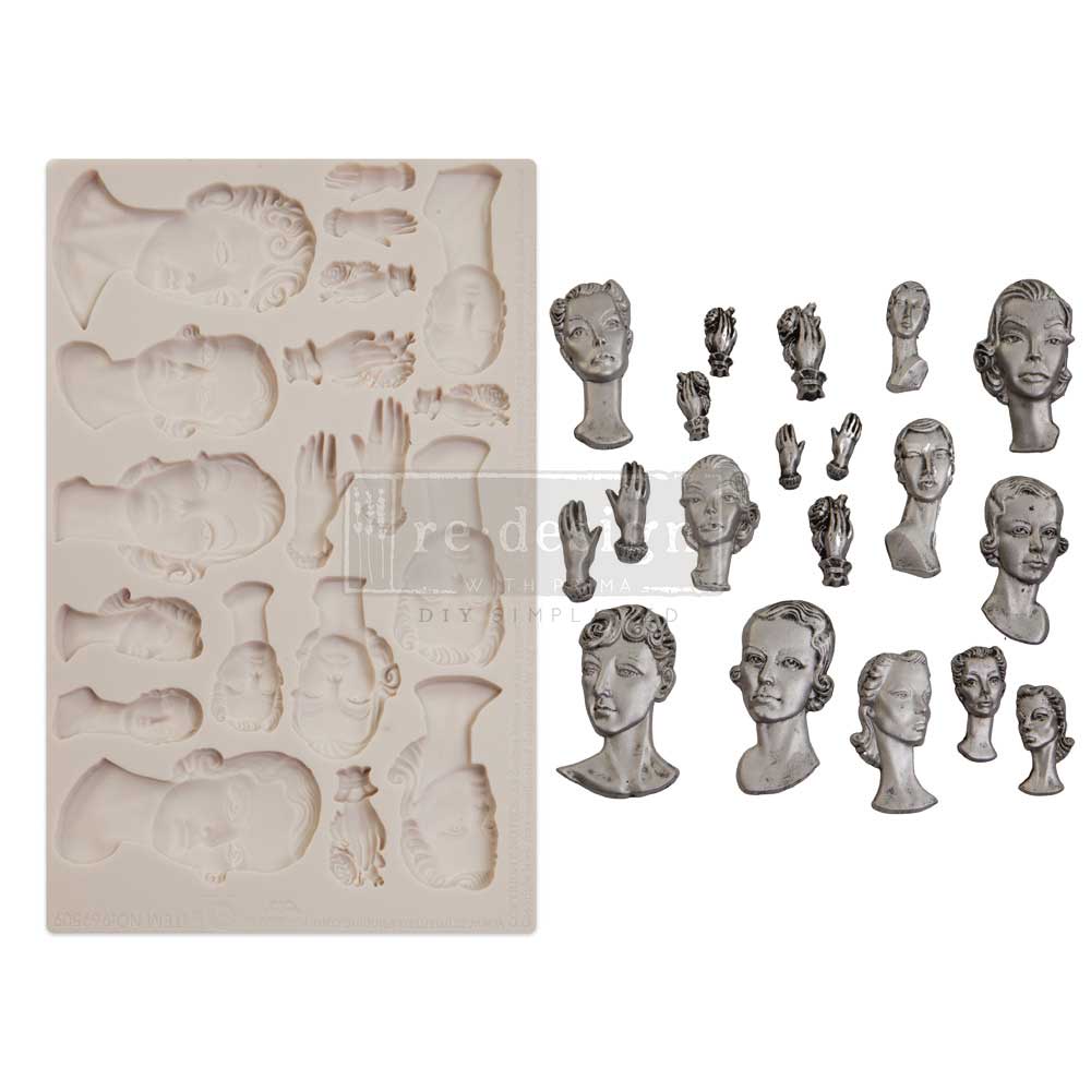 Finnabair Moulds – Fashion Icons – 1 pc, 5″x8″x8mm Copyright #VAu001506961