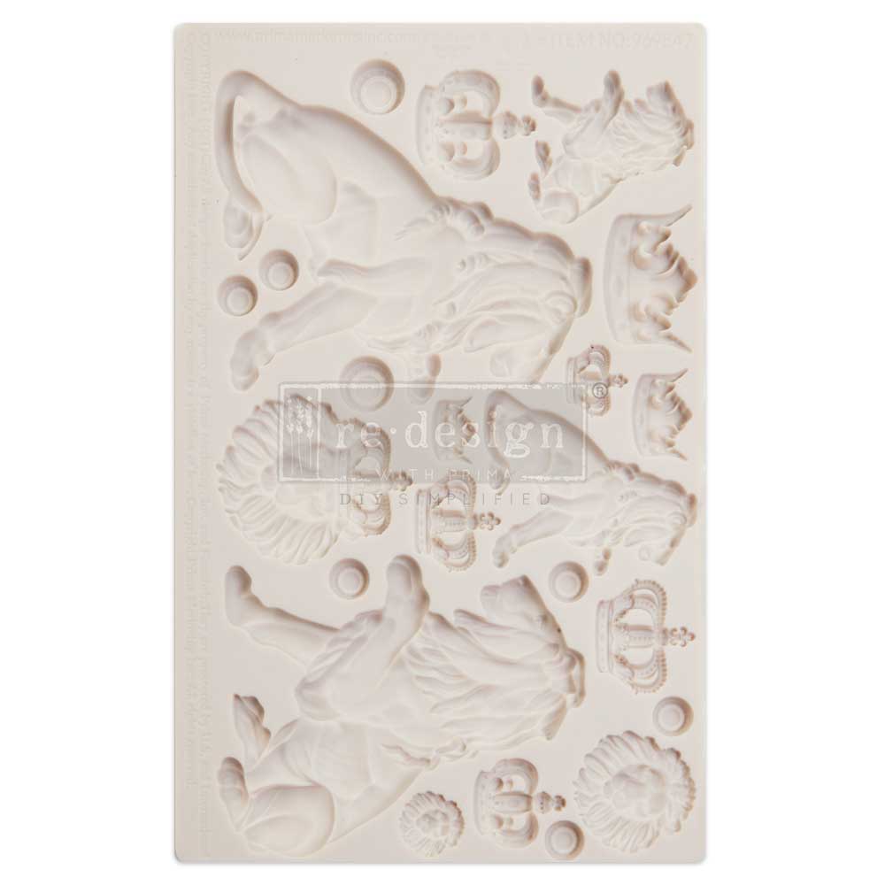 Finnabair Moulds – Regal Lions – 1 pc, 5″x8″x8mm Copyright #VAu001506961