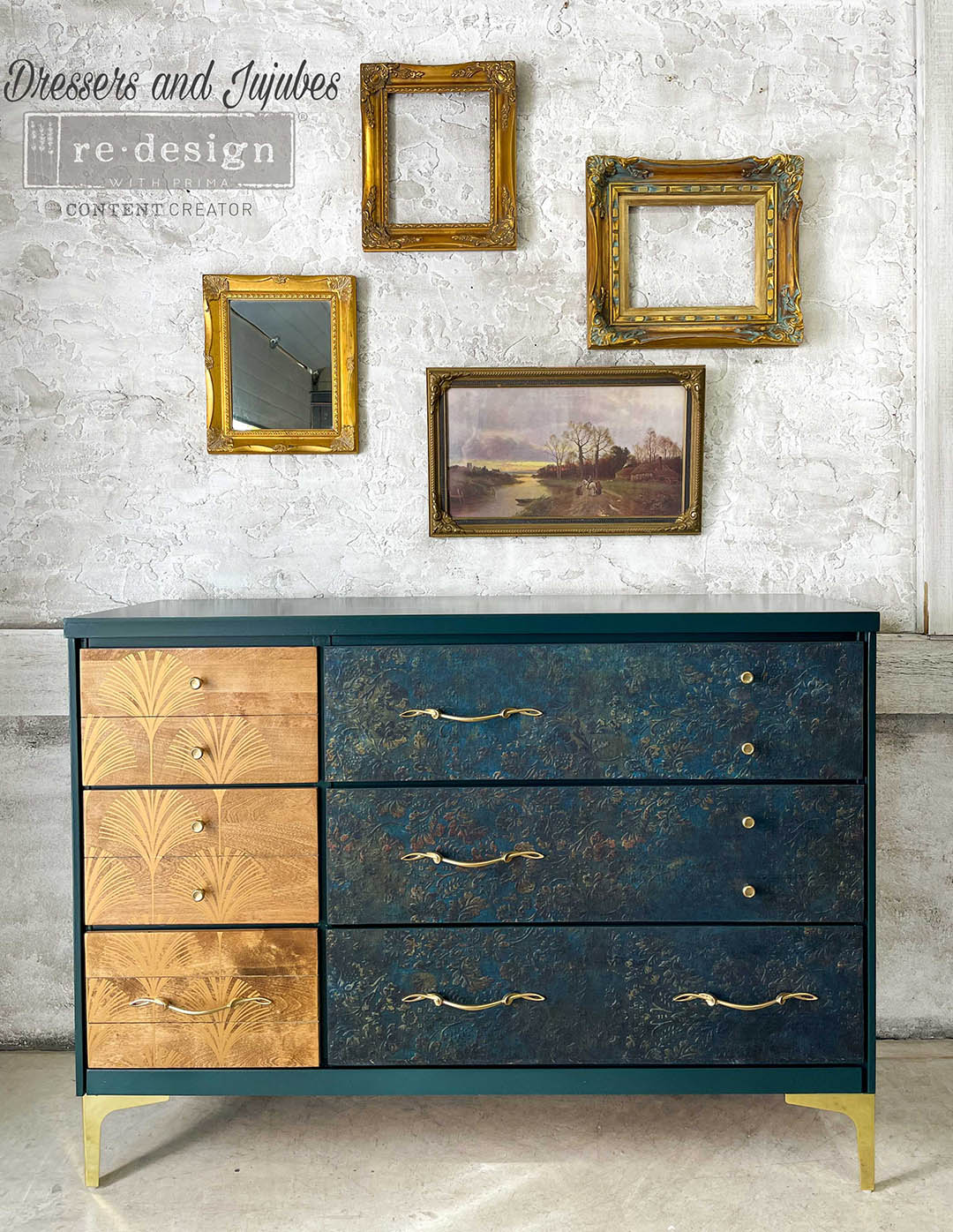 A1 Decoupage Fiber – Aged Patina – 1 sheet, A1 size