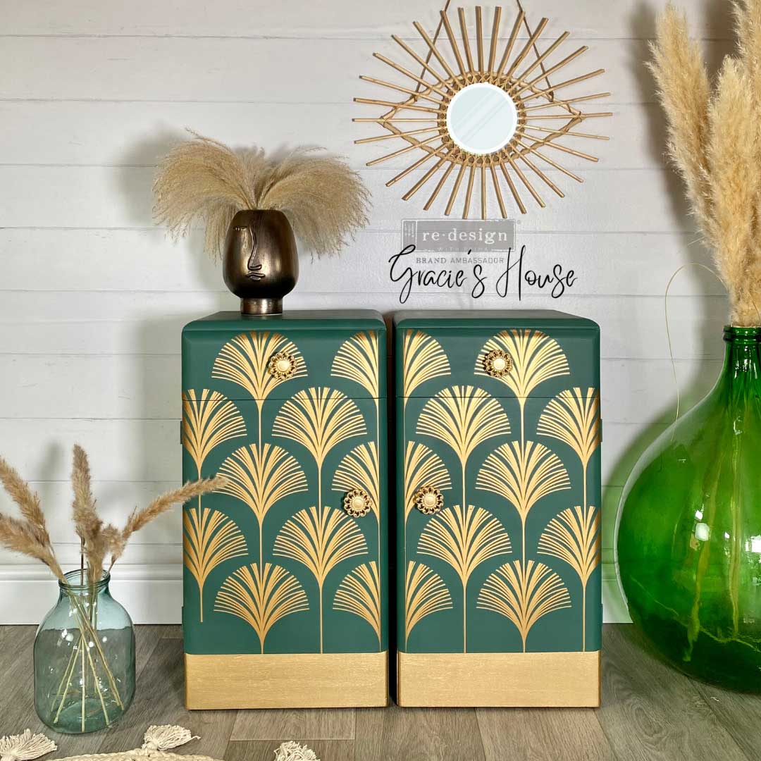 Decor Transfers® 24×35 – Interlinked Fans – total sheet size 24″x35″, cut into 3 sheets