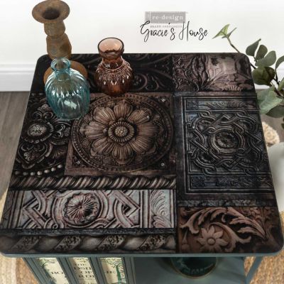 A1 Decoupage Fiber – Carved Stonework – 1 sheet, A1 size