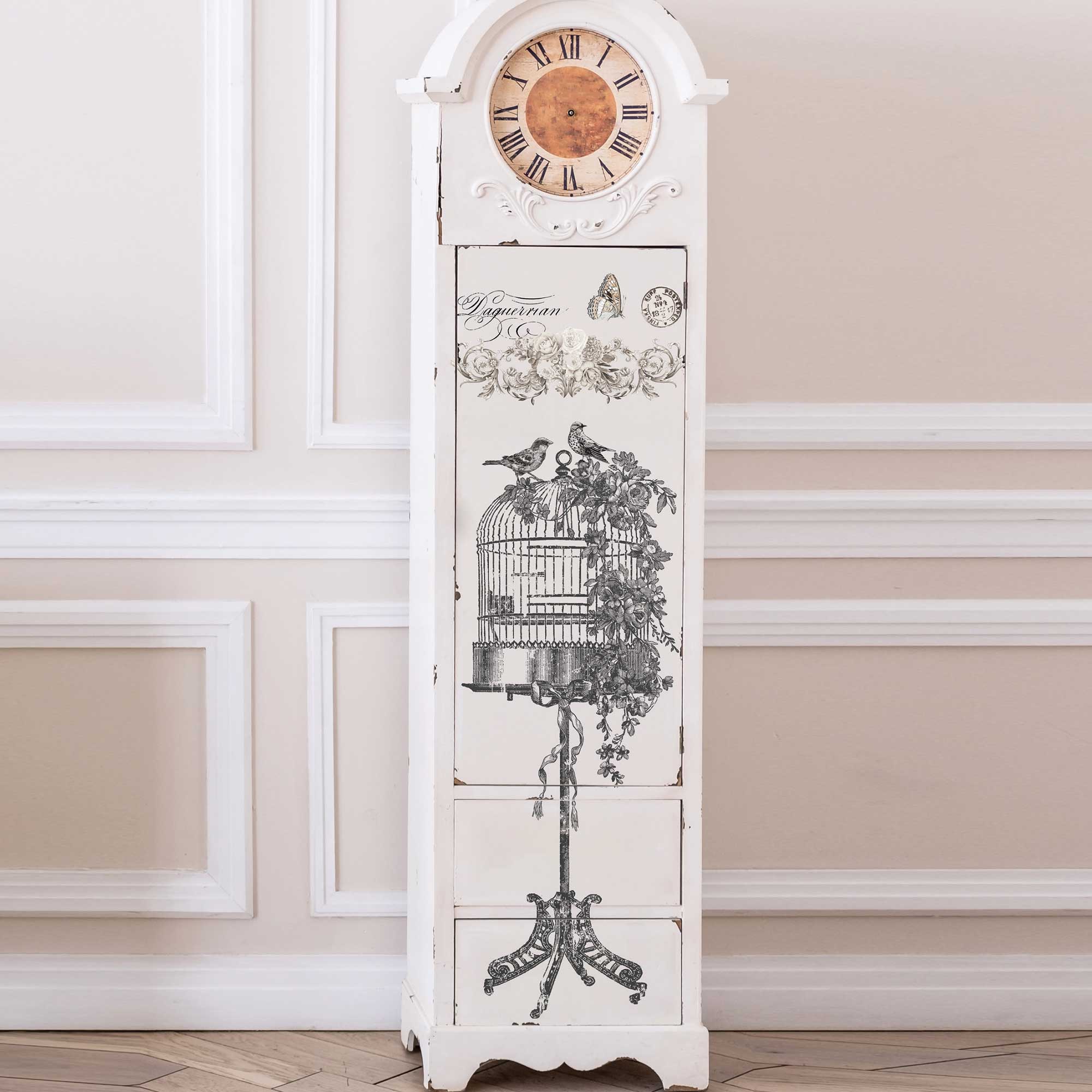Decor Transfers® – La Voliere – total sheet size 24″x35″, cut into 2 sheets