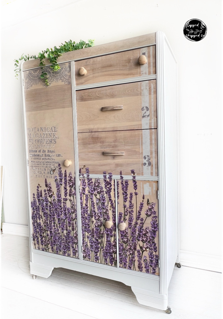 Decor Transfers® – Champs De Lavende – total sheet size 24″x35″, cut into 3 sheets