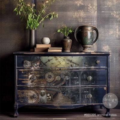 A1 Decoupage Fiber – Archival Notes – 1 sheet, A1 size