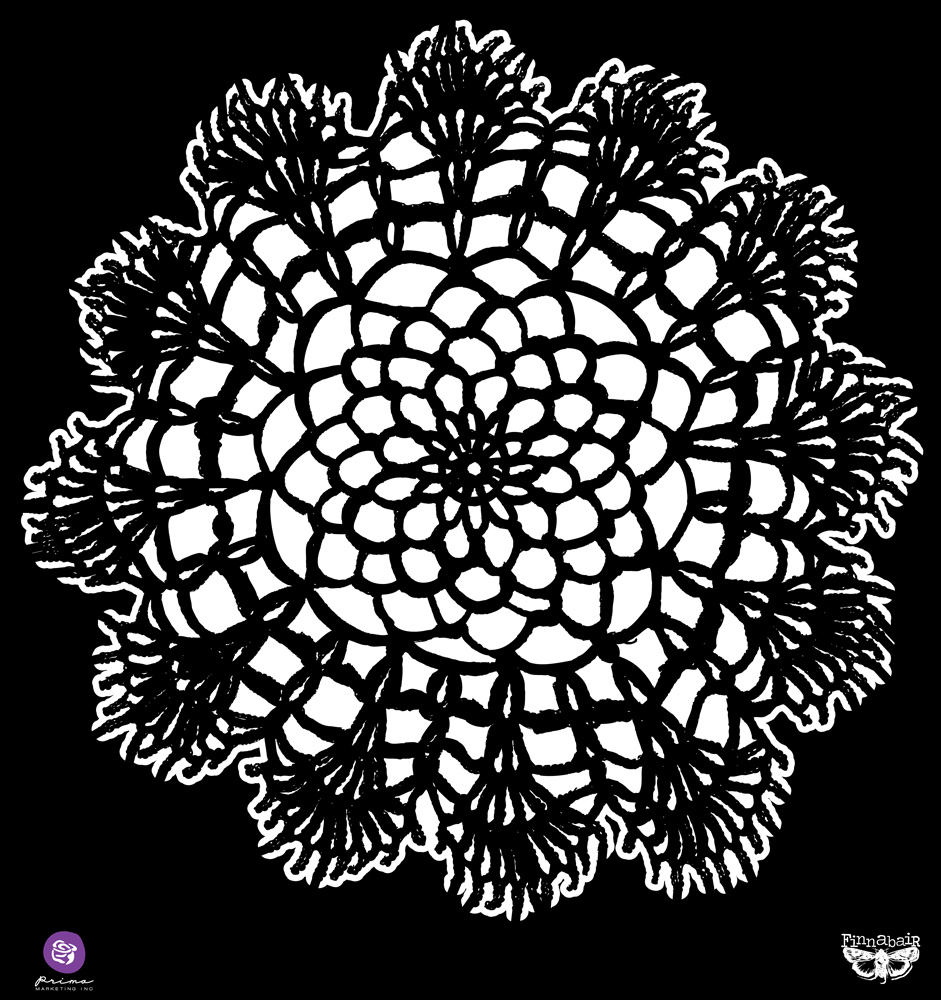 12 X 12 Stencils- Doily – 1 pc