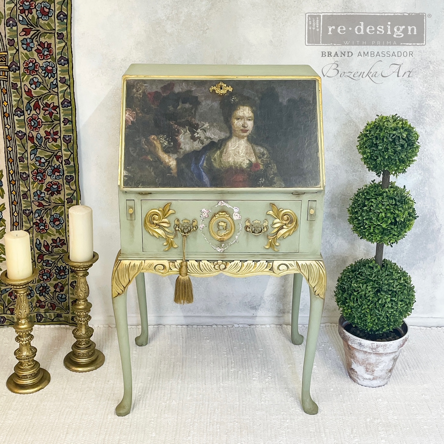 Redesign A1 Decoupage Rice Paper (Mulberry Tissue Paper) – Royal Garden 23.4″X33.1″