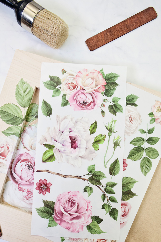 Small Transfers – Delicate Roses – 3 sheets, 6″x12″