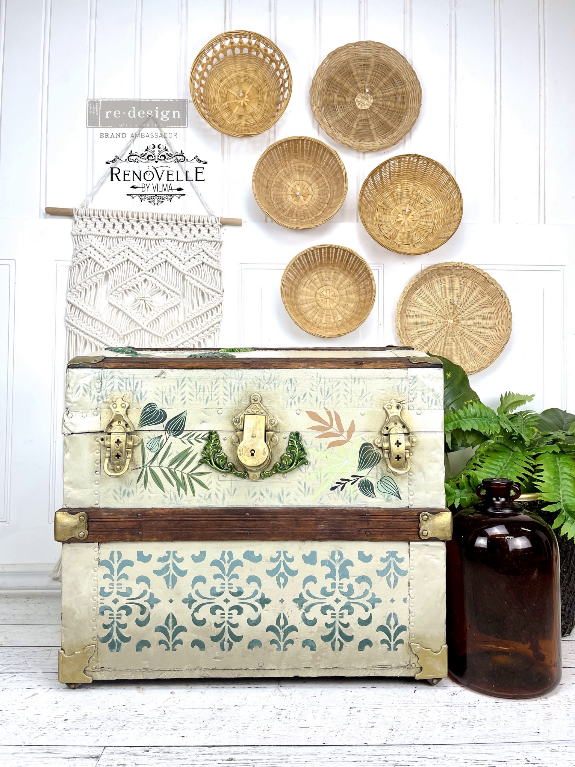 Stick & Style CECE – Modern Damask – 1 roll, 7″ x 3yds (6″ design)
