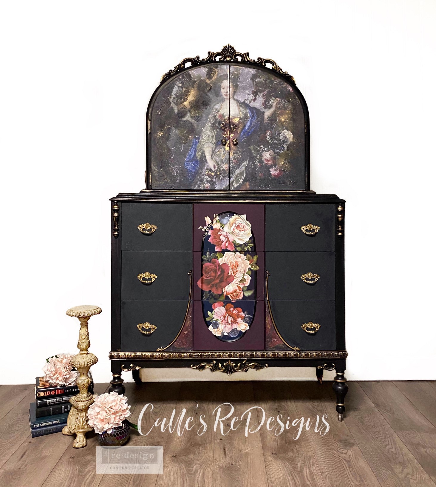Redesign A1 Decoupage Rice Paper (Mulberry Tissue Paper) – Royal Garden 23.4″X33.1″