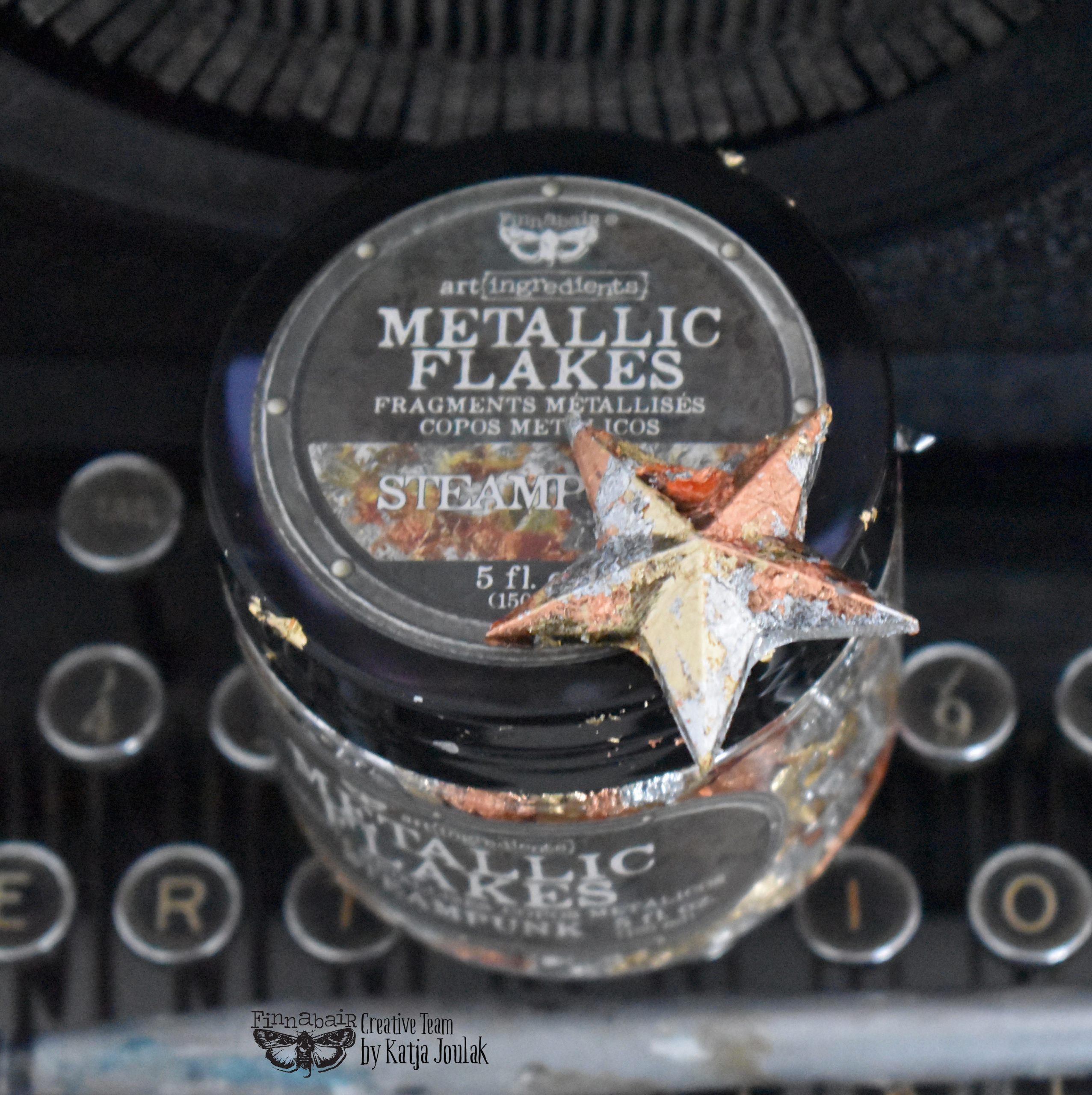 Art Ingredients – Metal Flakes – Steampunk – 1 jar, total weight 30g including container
