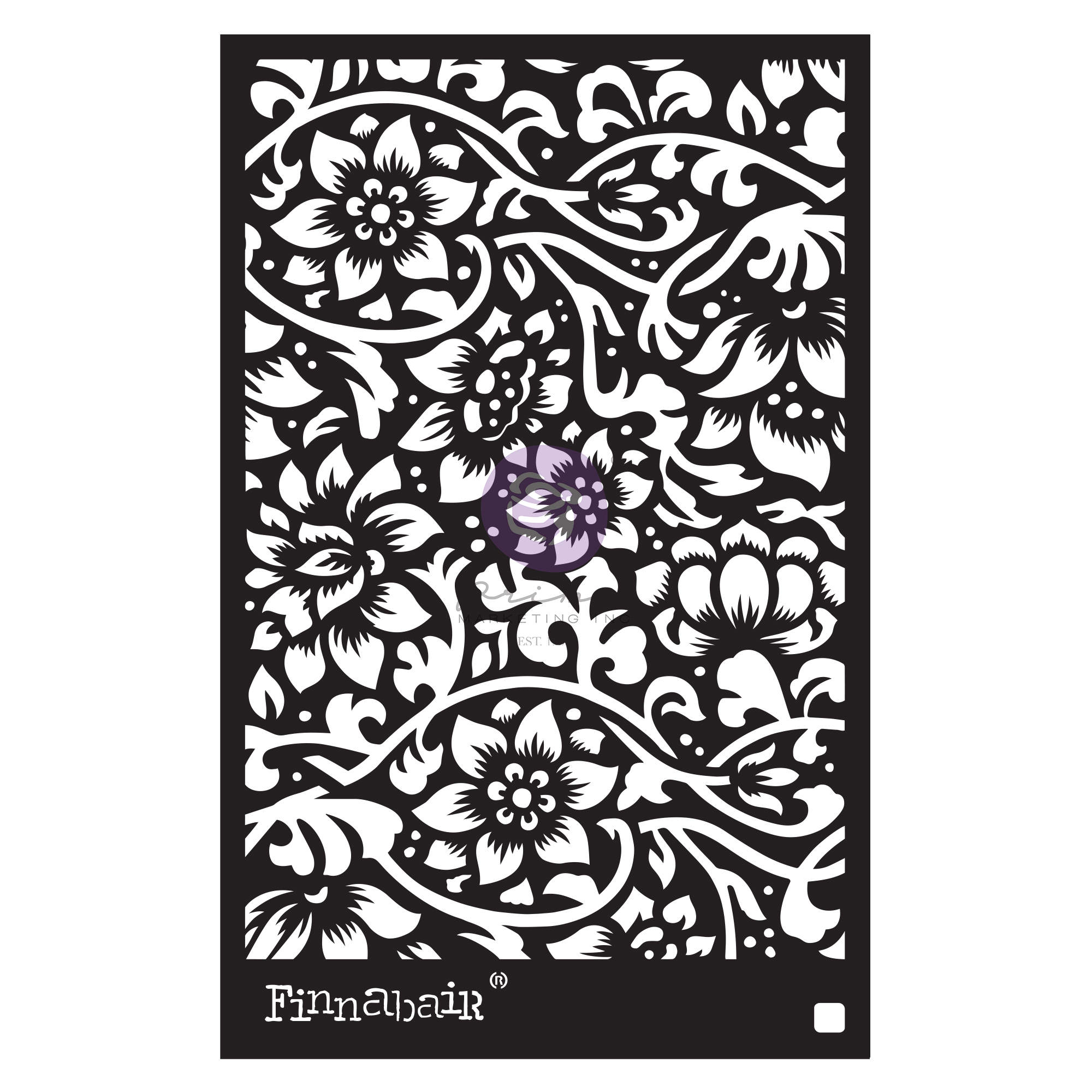 Finnabair Stencil - Bindweed Wallpaper - 1 piece