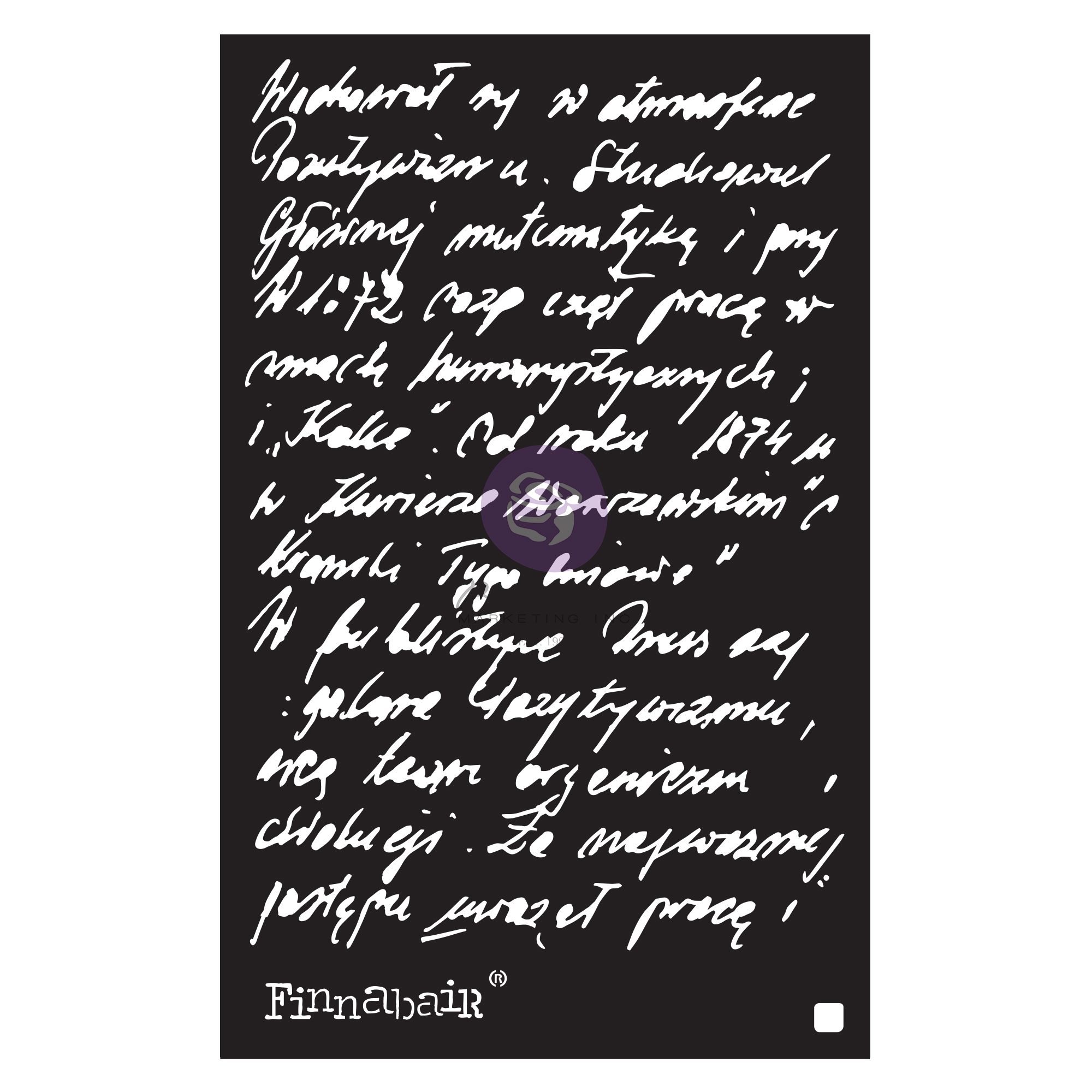 Finnabair Stencil - Ghostwriter - 1 piece