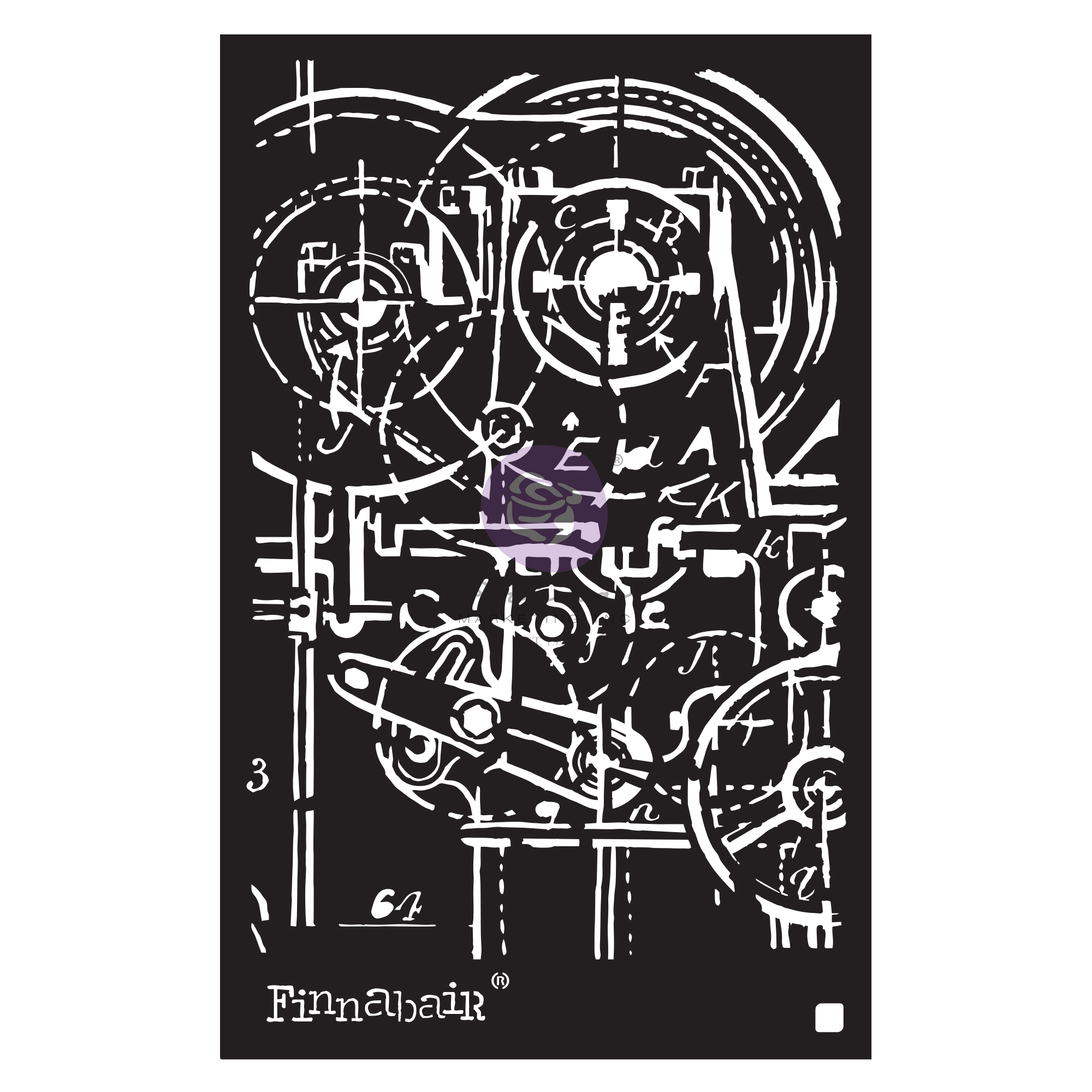 Finnabair Stencil - Machinery - 1 piece