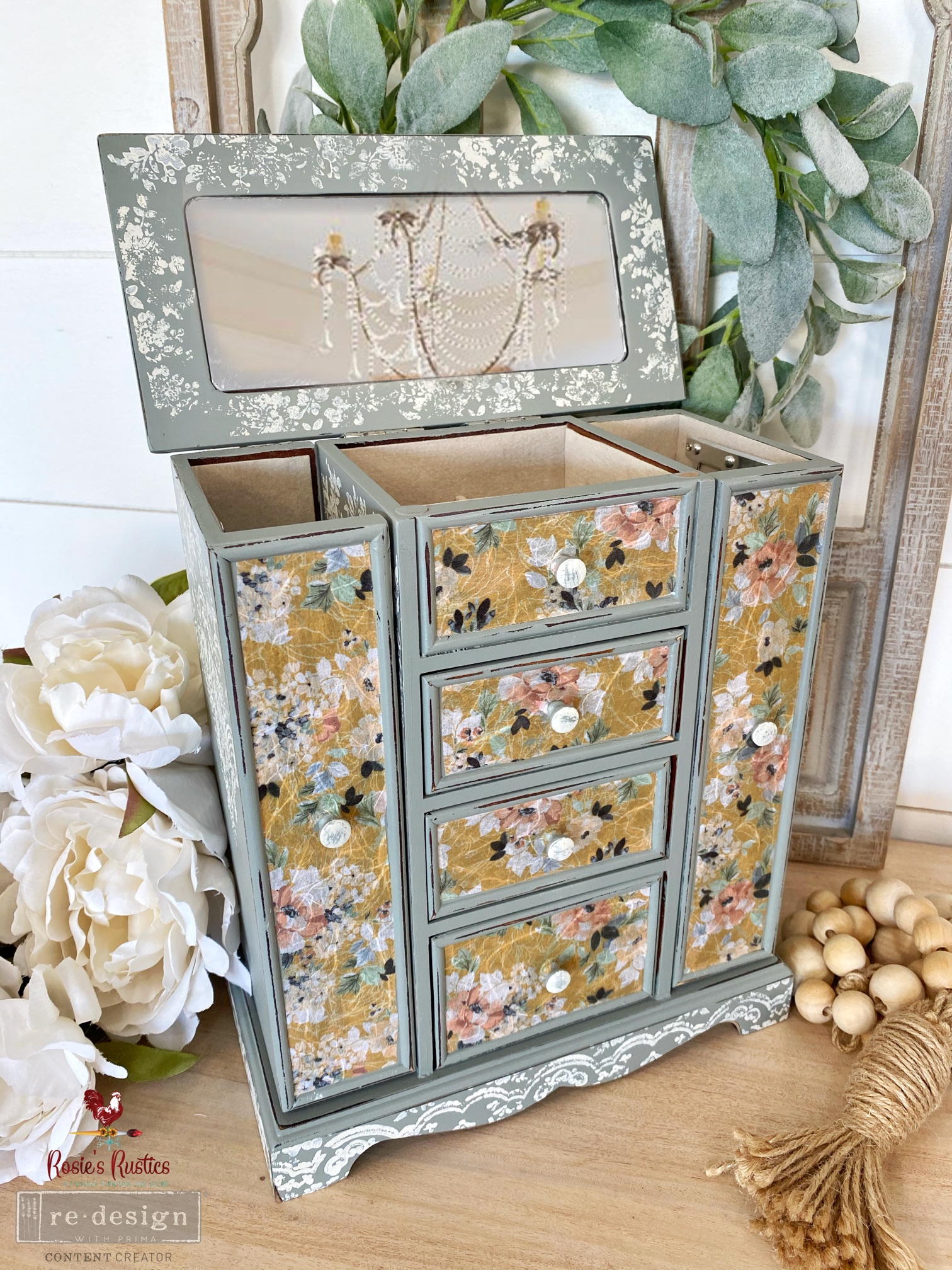 Redesign Decor Rice Paper – Fleurette dress – 11.5″ x 16.25″