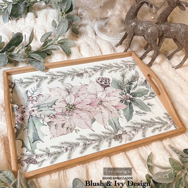 Decor Transfers® – Evergreen Florals – total sheet size 24″x35″, cut into 3 sheets