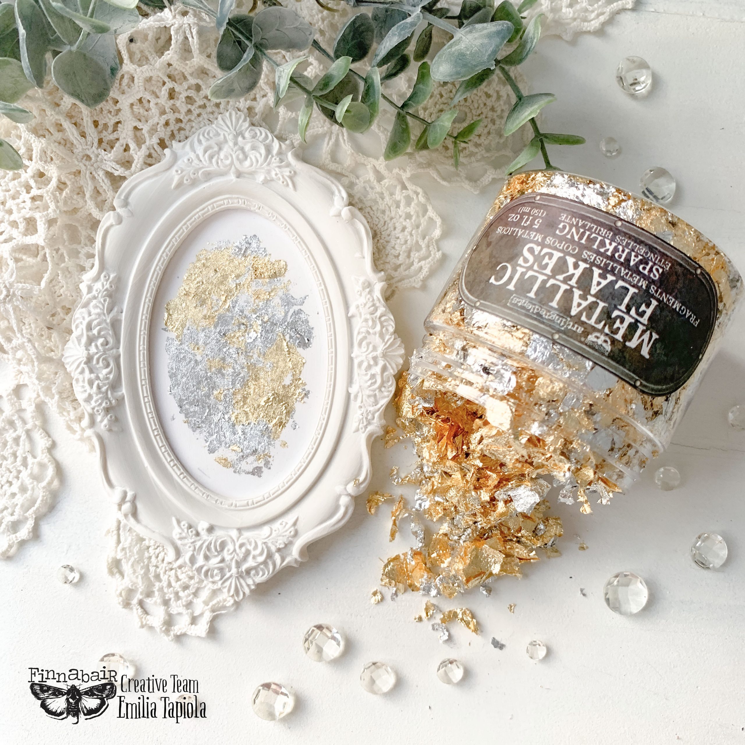 Art Ingredients – Metal Flakes – Sparkling – 1 jar, total weight 30g including container
