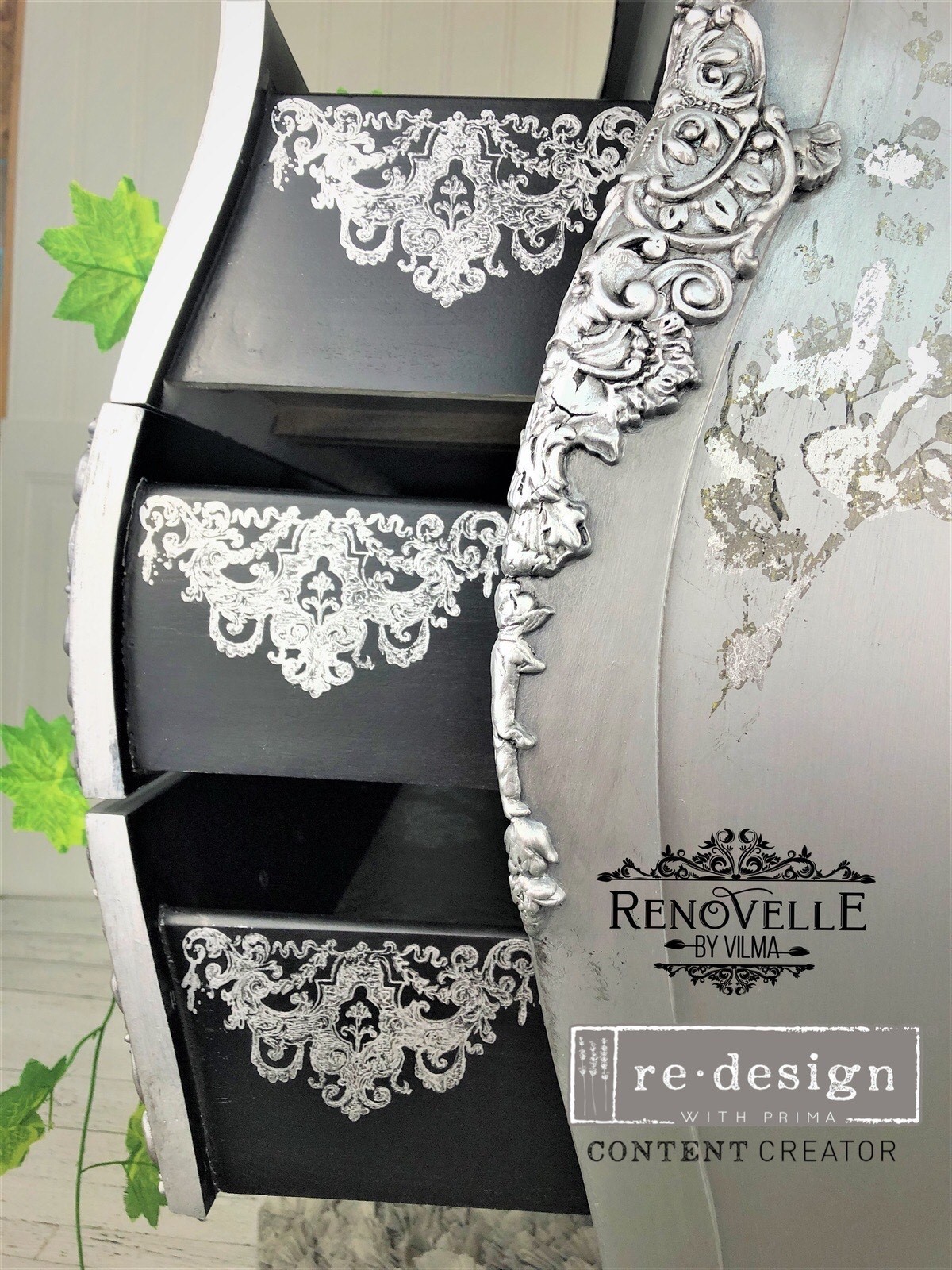 CLEARLY-ALIGNED DÉCOR STAMPS – Chateau De Maisons – 12×12 clear cling