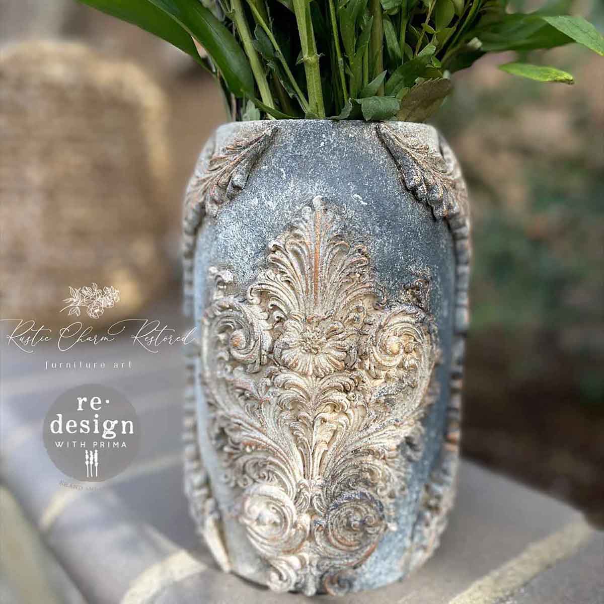 Ceramic Bisque Vase 8″x5″ – 8″ height x 5″ diameter