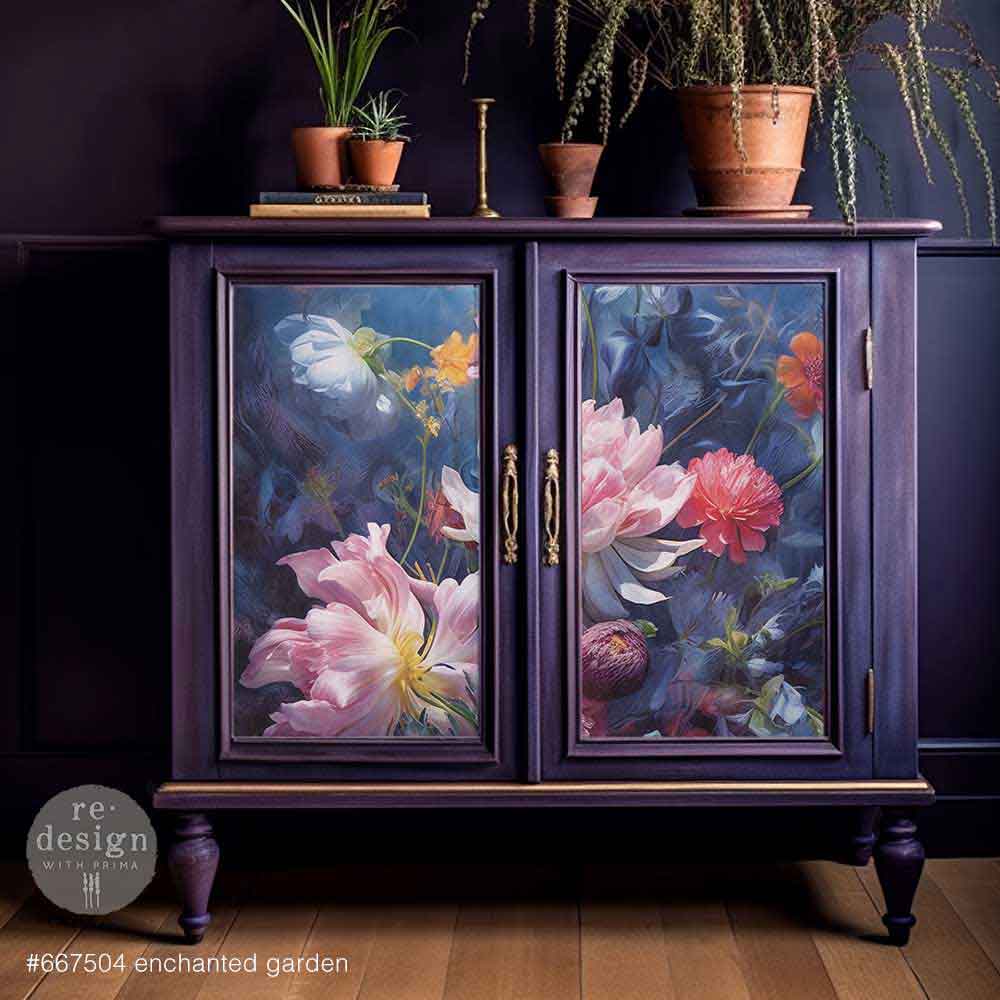 A1 Decoupage Fiber – Enchanted Garden –