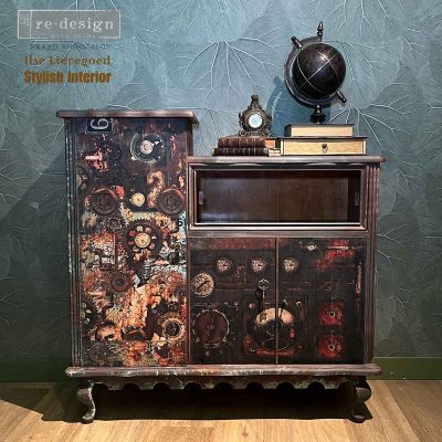 A1 Decoupage Fiber – Aged Machinery Elegance –