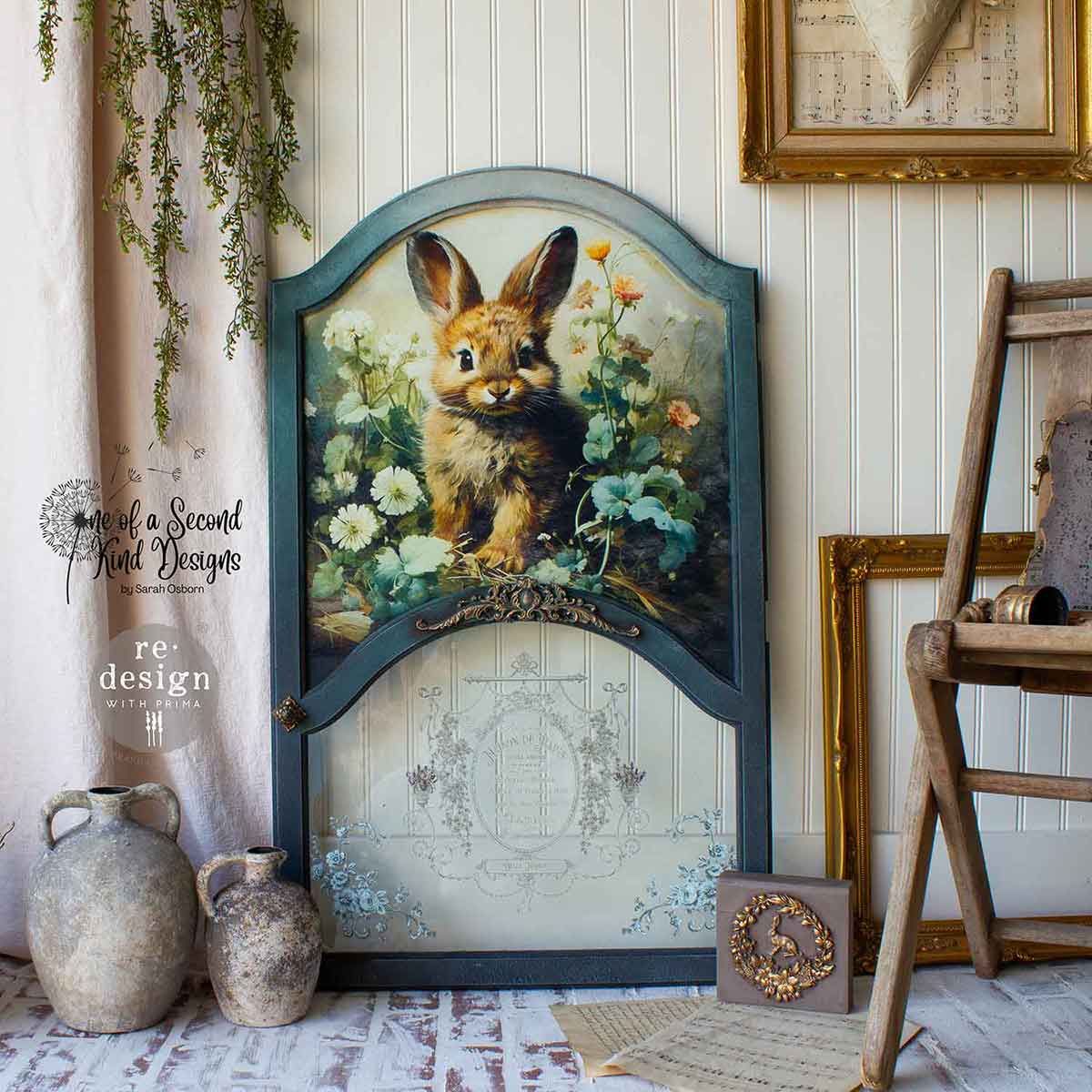 Decoupage Decor Tissue Paper Pack – Dreamy Bunnies – 3 sheets, 19.5″x30″ each